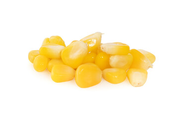 canned corn isolated on a white background