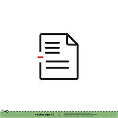 documen icon file symbol logo template