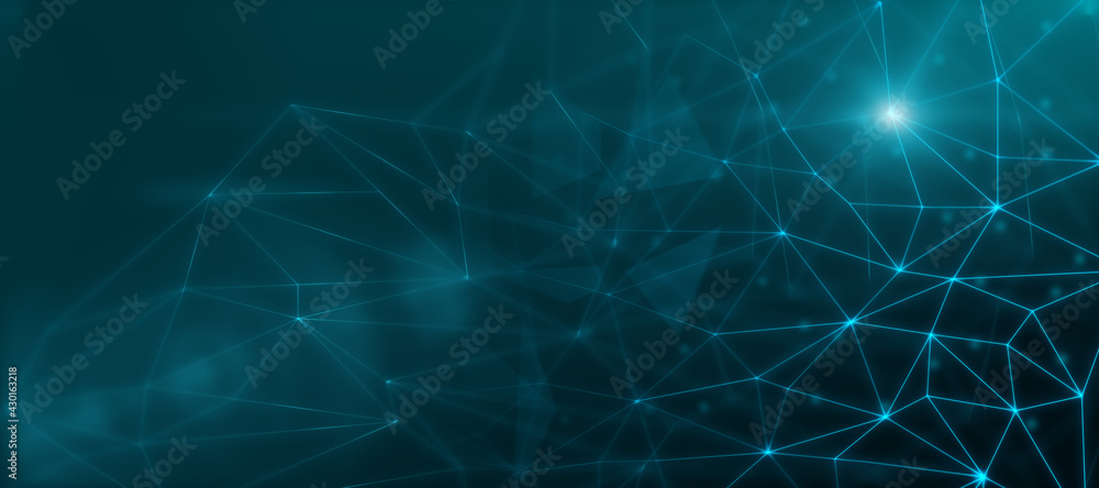 Poster abstract stylish wallpaper with geometrical figures and triangles on dark background. 3d rendering, 