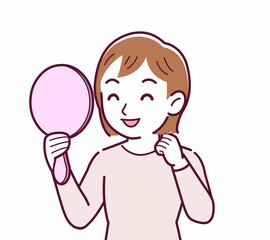 Girl in pink long sleeves