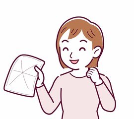 Obraz premium Girl in pink long sleeves