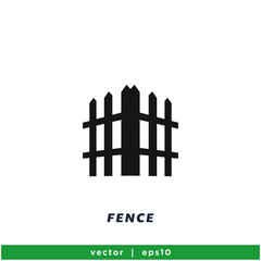 fence icon vector icon vector illustration simple design element