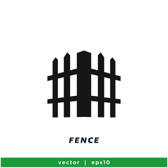 fence icon vector icon vector illustration simple design element