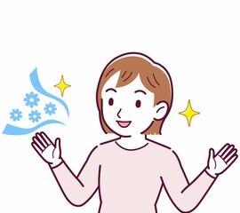 Girl in pink long sleeves