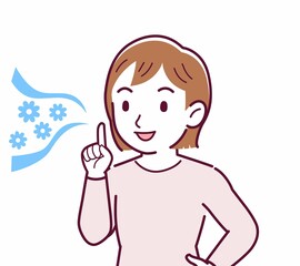 Girl in pink long sleeves