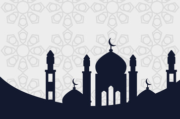 muslim mosque silhouette