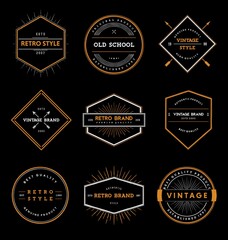 Retro Style Badge Collection