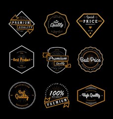 Set Of Vintage Quality Labels