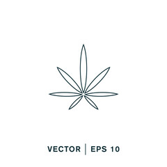 cannabis icon vector illustration simple design element