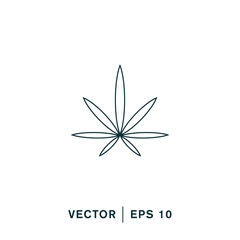 cannabis icon vector illustration simple design element