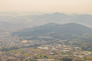 Obraz premium 山口県防府市を一望(２０２０年６月)