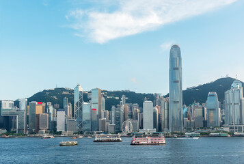 Victoria Harbor of Hong Kong city