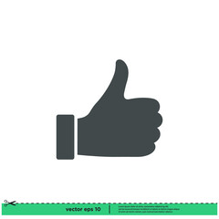 thumb up icon vector illustration simple design element