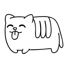 funny cat sticking out tongue