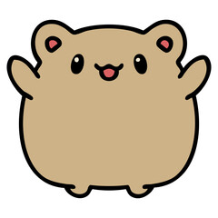 cute cartoon hamster