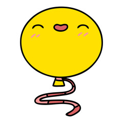 happy balloon floating