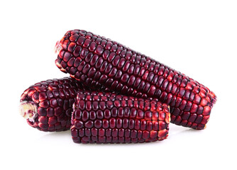 purple corn isolated on a white background