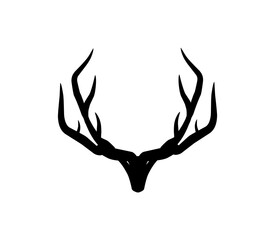 animal character logo, deer and the horn vector