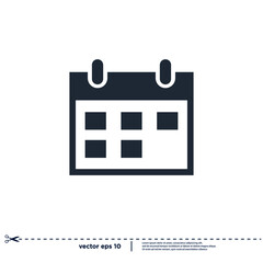 calendar icon symbol simple design element