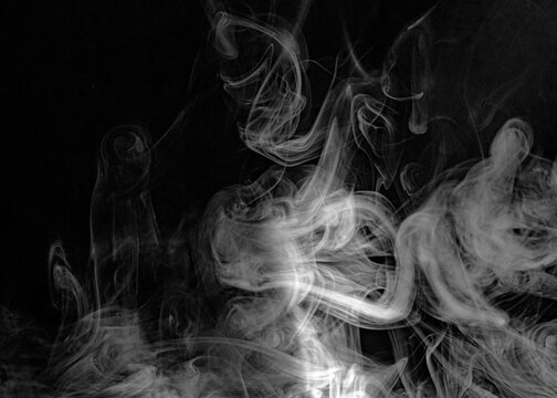 Smoke on a black background