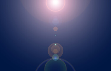 宇宙空間に太陽が輝いているイメージの背景イラスト