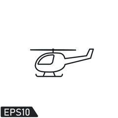 helicopter icon vector illustration logo template