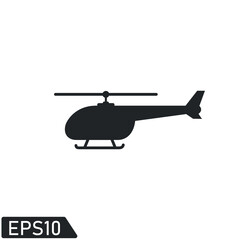 helicopter icon vector illustration logo template