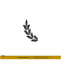 laurel wreath icon symbol