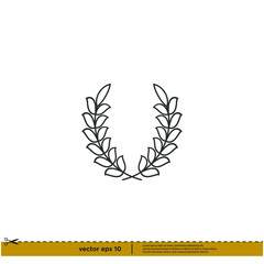 laurel wreath icon symbol