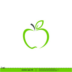apple icon vector logo template
