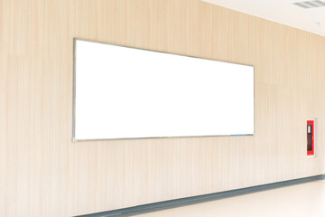 billboard blank for advertising poster or blank billboard on wall for advertisement in building