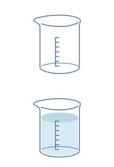 ビーカーのイラスト素材