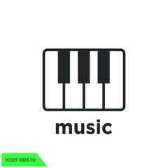 piano icon music symbol