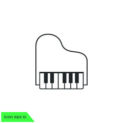 piano icon music symbol