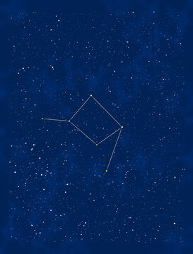 夏の星座：てんびん座と周辺の星