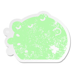 frog grunge sticker