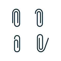 paper clip icon vector