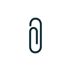 paper clip icon vector