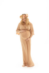 Maternity photo of mother-to-be expecting a baby