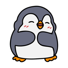 cute christmas penguin