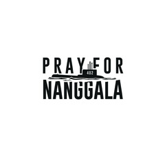 vector logo for nanggala submarine, pray for him