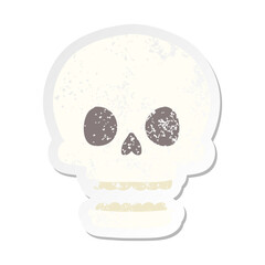 spooky halloween skull grunge sticker