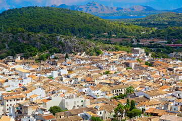 Naklejka premium Pollença Dorf auf der Insel Mallorca, Spanien