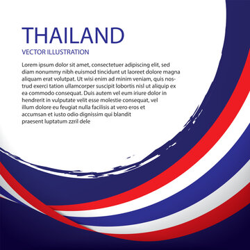 vector flag of Thailand banner design 0