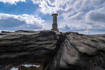 Auf dem Großen Zschirnstein- Tafelberg in der Sächsischen Schweiz