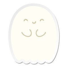 halloween ghost sticker