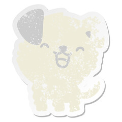 cute puppy grunge sticker