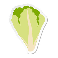 Lettuce leaves sticker