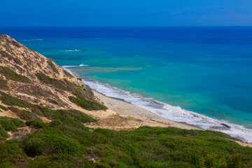 Fototapeta na wymiar Wunderschöner Strand in der Nähe von Paphos, Zypern