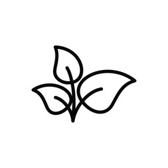 leaf icon vector design element